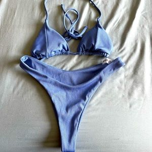 Blue bikini